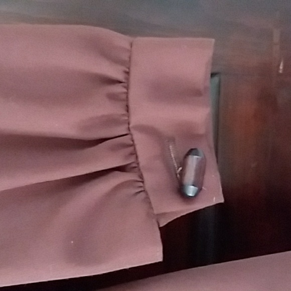 Vintage 70s David Warren 2 piece dress Chocolate ESTATE Size small - Picture 6 of 15